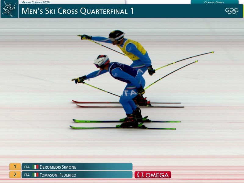 競技速報】フリースタイルスキー 男子スキークロス準々決勝1組 日程